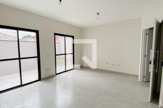 Sala - Sala de Jantar - Cozinha de casa de condomínio à venda com 2 quartos, 100m² em Vila Humaita, Santo André