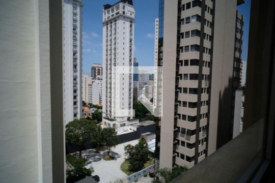 vista do quarto 2 - suíte de apartamento para alugar com 3 quartos, 106m² em Pinheiros, São Paulo
