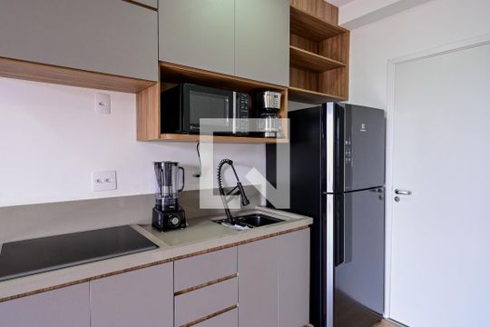 Cozinha de kitnet/studio para alugar com 1 quarto, 29m² em Ipiranga, São Paulo