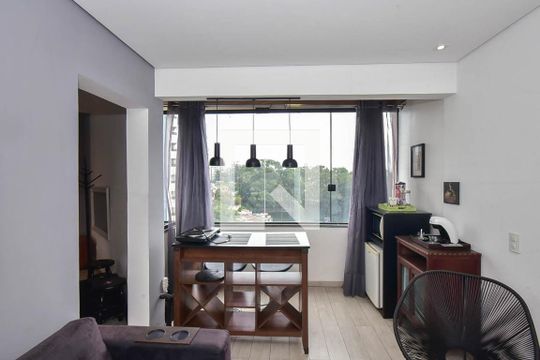 Varanda de apartamento à venda com 1 quarto, 50m² em Paraíso do Morumbi, São Paulo