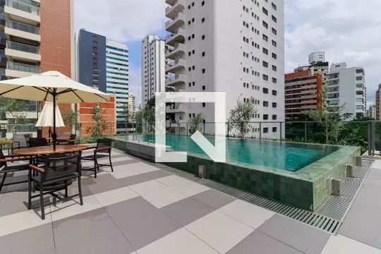 Área comum - Piscina de kitnet/studio à venda com 1 quarto, 26m² em Campo Belo, São Paulo