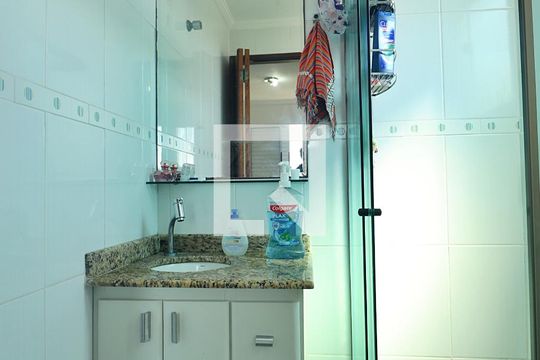 Suíte 1 - Banheiro do Quarto 1 de apartamento à venda com 2 quartos, 64m² em Vila Alto de Santo Andre, Santo André