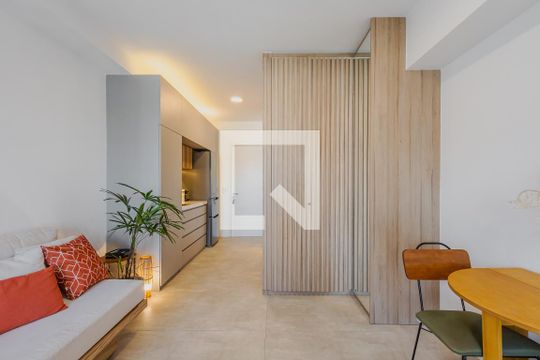 Sala de apartamento à venda com 1 quarto, 31m² em Pinheiros, São Paulo