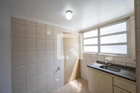 Cozinha de apartamento à venda com 1 quarto, 38m² em Bosque da Saúde, São Paulo