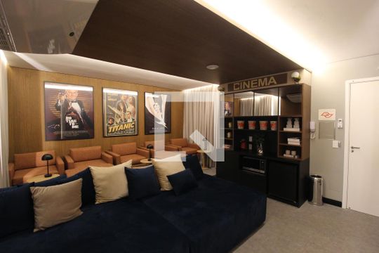 Área Comum - Cinema de kitnet/studio para alugar com 1 quarto, 24m² em Vila Olímpia, São Paulo