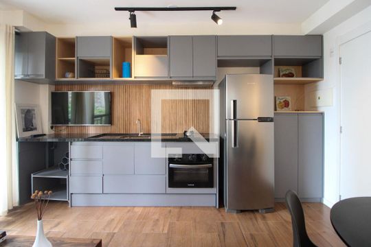 Sala/Cozinha de apartamento à venda com 2 quartos, 40m² em Jardim Panorama, São Paulo