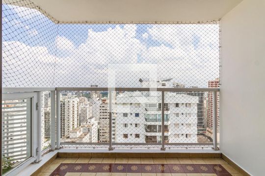 Varanda de apartamento para alugar com 3 quartos, 110m² em Cerqueira César, São Paulo