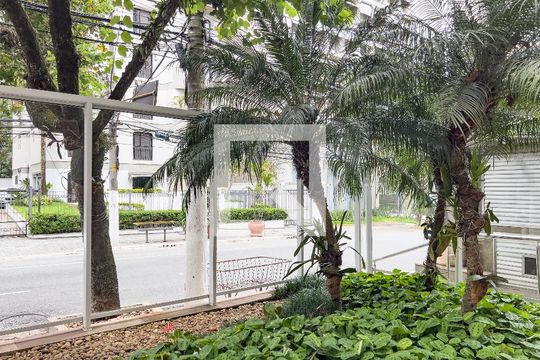 Área comum - Jardim da entrada de apartamento para alugar com 3 quartos, 134m² em Itaim Bibi, São Paulo