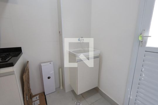 Sala/Cozinha/Lavanderia - detalhe de apartamento à venda com 2 quartos, 44m² em Vila Formosa, São Paulo