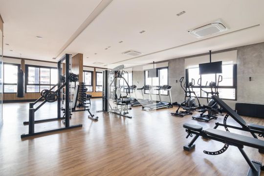 Área comum - Academia de apartamento à venda com 1 quarto, 33m² em Vila Olímpia, São Paulo