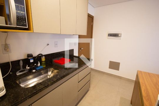 Cozinha de kitnet/studio para alugar com 1 quarto, 35m² em Jardim Botânico, Ribeirão Preto