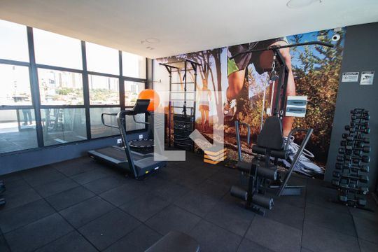 Área comum - Academia de kitnet/studio para alugar com 1 quarto, 35m² em Jardim Botânico, Ribeirão Preto