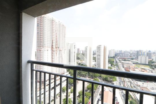 Varanda da Sala de apartamento à venda com 1 quarto, 30m² em Jardim Independência (são Paulo), São Paulo
