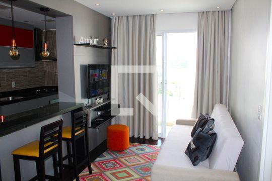 Sala de apartamento à venda com 1 quarto, 45m² em Várzea da Barra Funda, São Paulo