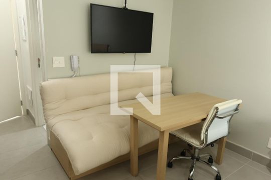 Sala de Jantar de kitnet/studio à venda com 1 quarto, 25m² em Indianópolis, São Paulo