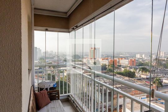 Varanda gourmet de apartamento à venda com 2 quartos, 77m² em Campestre, Santo André