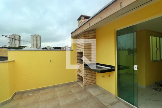 Área gourmet de apartamento à venda com 2 quartos, 82m² em Vila Curuçá, Santo André