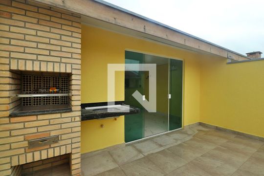 Área gourmet de apartamento à venda com 2 quartos, 82m² em Vila Curuçá, Santo André