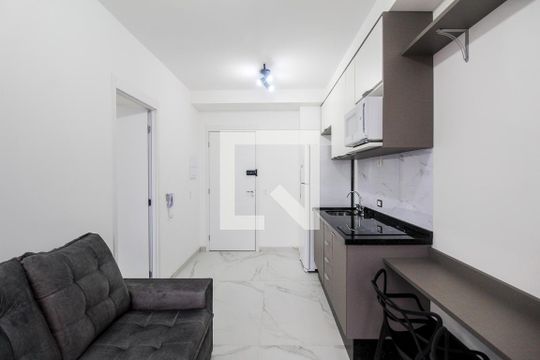 Sala/Cozinha de apartamento à venda com 1 quarto, 28m² em Jardim Independência (são Paulo), São Paulo