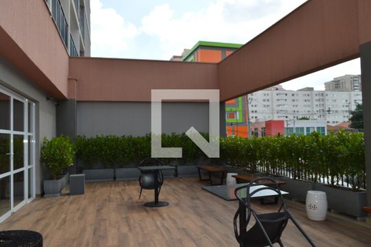 Area externa do Salão de Festas de apartamento para alugar com 1 quarto, 27m² em Vila Mariana, São Paulo
