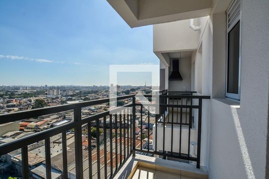 Varanda gourmet de apartamento à venda com 2 quartos, 58m² em Utinga, Santo André