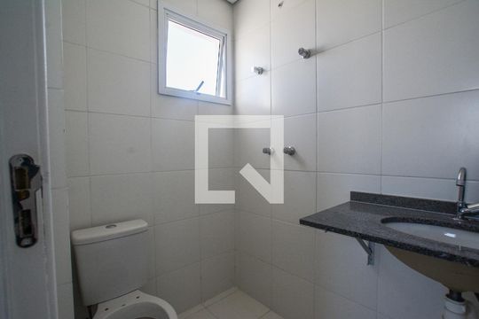 Banheiro da Suíte de apartamento à venda com 2 quartos, 58m² em Utinga, Santo André