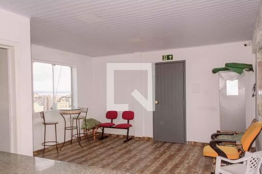 Área comum - Salão de festas de apartamento à venda com 1 quarto, 42m² em Centro Histórico, Porto Alegre