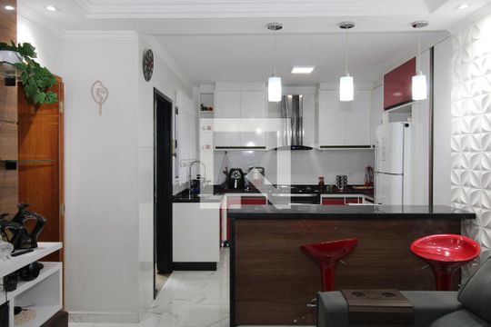 Sala/Cozinha de casa de condomínio à venda com 2 quartos, 87m² em Penha de França, São Paulo