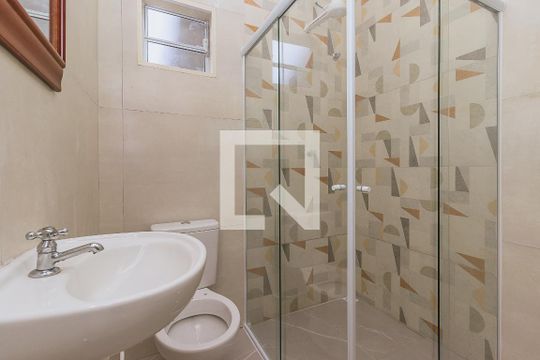 Banheiro de kitnet/studio para alugar com 1 quarto, 18m² em Jardim Valparaiba, São José dos Campos