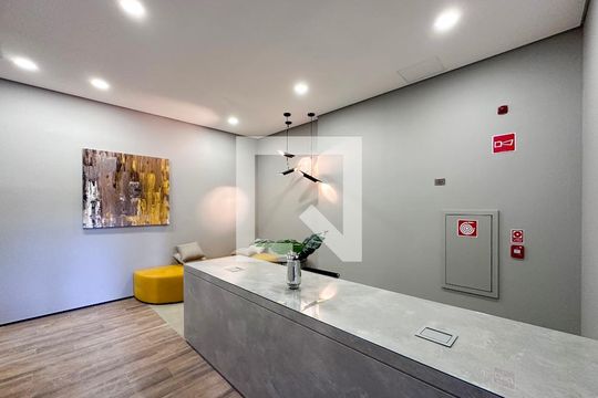 Hall Social Bloco de kitnet/studio à venda com 1 quarto, 24m² em Campo Belo, São Paulo