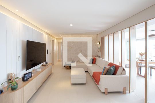 SALA de apartamento para alugar com 3 quartos, 136m² em Barra Funda, São Paulo