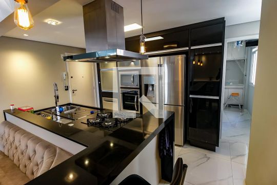 Cozinha - Armários de apartamento para alugar com 3 quartos, 112m² em Chácara Agrindus, Taboão da Serra