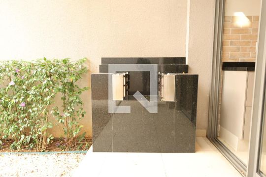 Área comum de kitnet/studio para alugar com 1 quarto, 25m² em Indianópolis, São Paulo