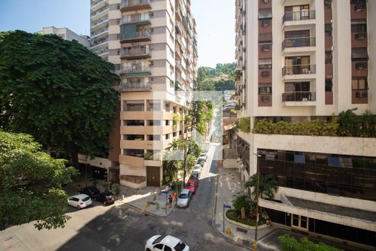 Vista da Sala de apartamento para alugar com 1 quarto, 40m² em Copacabana, Rio de Janeiro