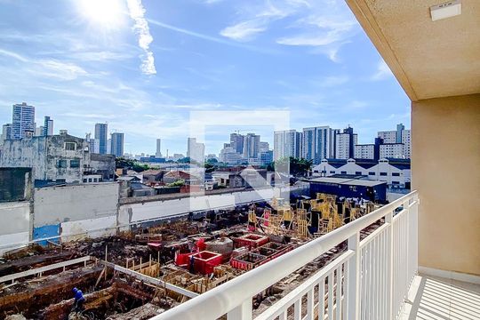 Varanda da Sala de apartamento para alugar com 1 quarto, 34m² em Belenzinho, São Paulo