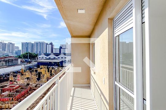 Varanda da Sala de apartamento para alugar com 1 quarto, 34m² em Belenzinho, São Paulo