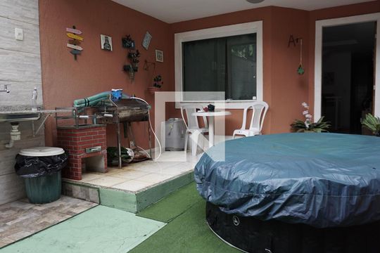 Frente da Casa - Área Goumert de casa de condomínio à venda com 4 quartos, 144m² em Freguesia (jacarepaguá), Rio de Janeiro