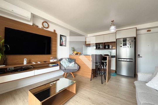 Sala de apartamento à venda com 2 quartos, 62m² em Mirandópolis, São Paulo