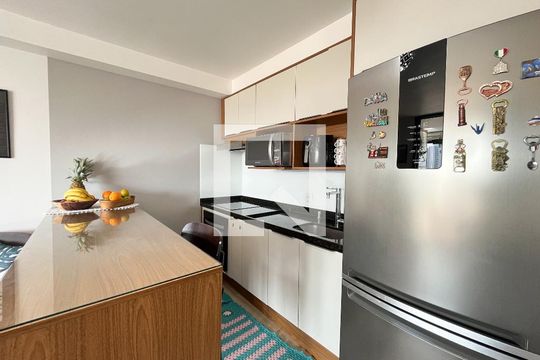 Cozinha de apartamento à venda com 2 quartos, 62m² em Mirandópolis, São Paulo