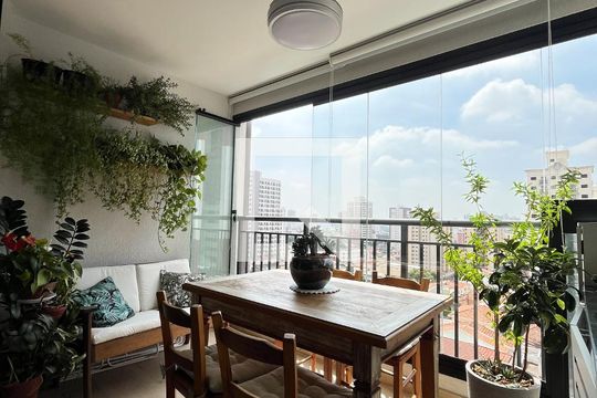 Varanda de apartamento à venda com 2 quartos, 62m² em Mirandópolis, São Paulo
