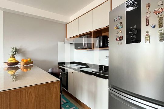 Cozinha de apartamento à venda com 2 quartos, 62m² em Mirandópolis, São Paulo