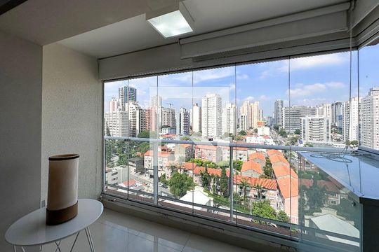 Sacada de kitnet/studio à venda com 1 quarto, 38m² em Brooklin Paulista, São Paulo