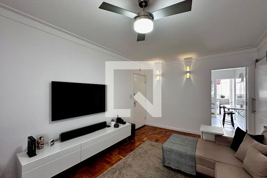 Sala de apartamento à venda com 2 quartos, 70m² em Chácara Santo Antônio (zona Sul), São Paulo