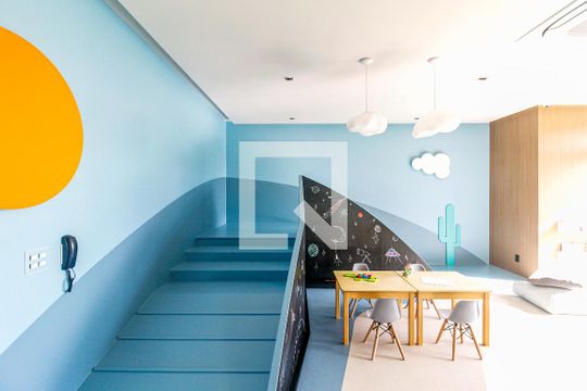 Área comum - Brinquedoteca de kitnet/studio para alugar com 1 quarto, 25m² em Santo Amaro, São Paulo