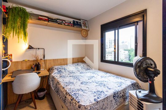 Suíte - Quarto de kitnet/studio à venda com 1 quarto, 30m² em Vila Buarque, São Paulo
