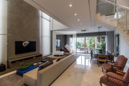 Sala de TV de apartamento à venda com 5 quartos, 500m² em Tamboré, Santana de Parnaíba