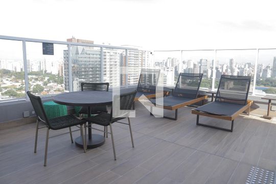 Área comum de kitnet/studio à venda com 0 quarto, 25m² em Indianópolis, São Paulo