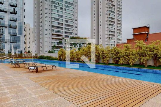 Área comum - Piscina de apartamento para alugar com 1 quarto, 30m² em Santo Amaro, São Paulo
