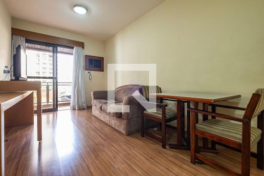 Sala/Cozinha de apartamento para alugar com 1 quarto, 50m² em Jardim Paulista, São Paulo