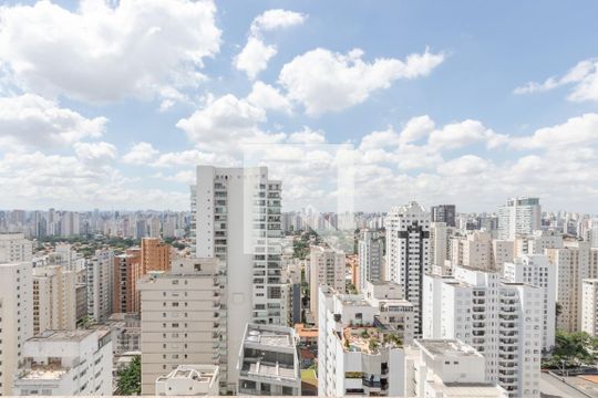 Vista da Varanda Sala de apartamento à venda com 4 quartos, 380m² em Brooklin Paulista, São Paulo